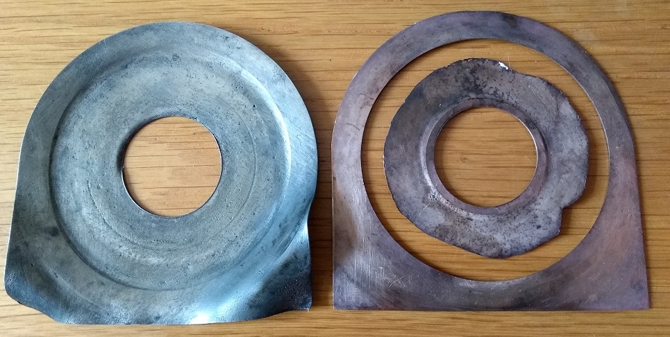 Steering - damaged shims